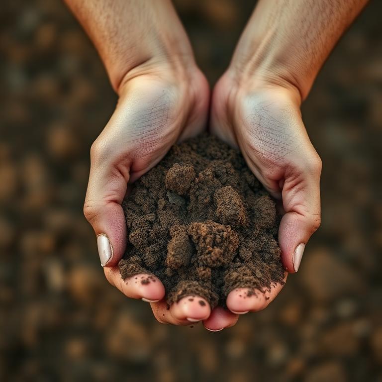 Hands full of Zeeland clay